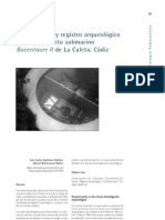 Zambrano, L.C. y Bethencourt, M. Conservación y registro en yacimiento submarino Bucentaure de Cádiz. 2001