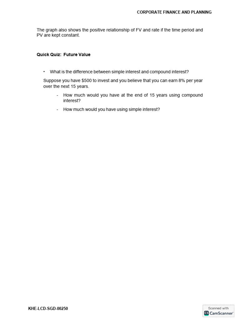Future and Present Value Concepts | PDF | Career & Growth
