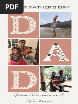 Colorful Photo Happy Father's Day Card
