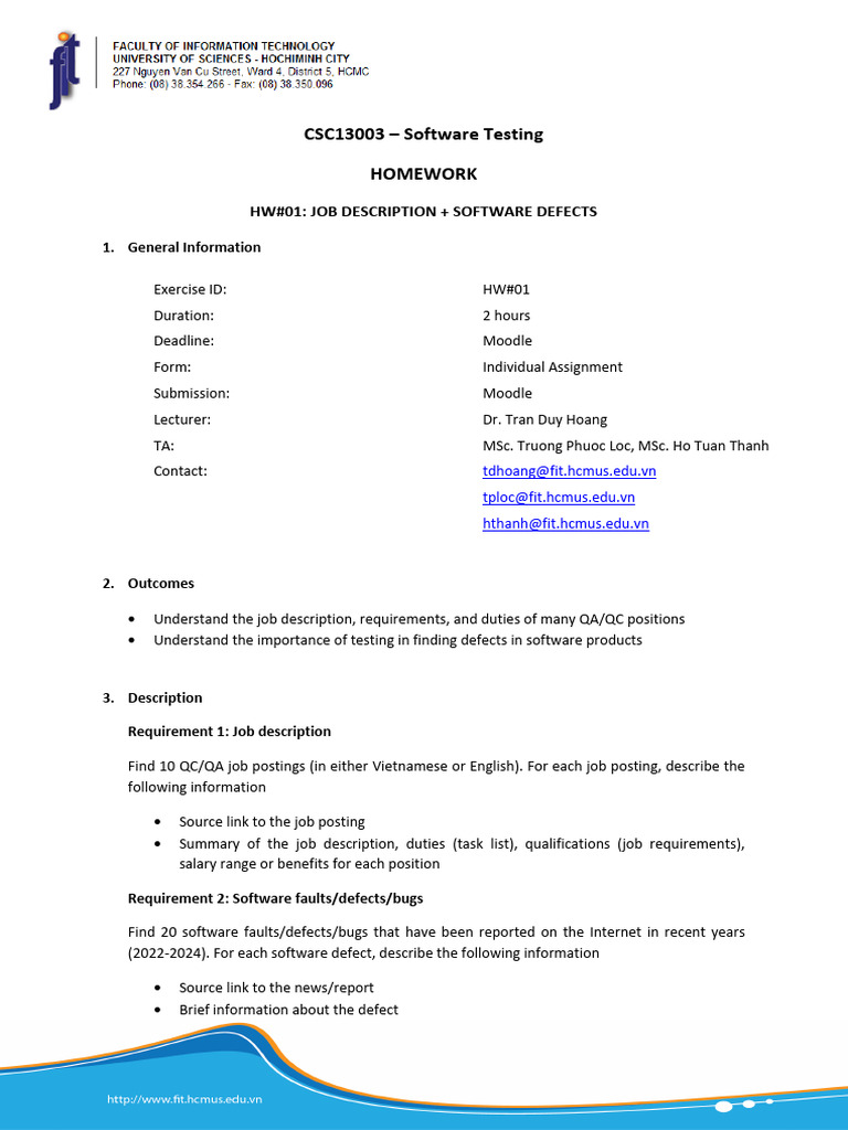 QA Job Descriptions & Software Defects | PDF