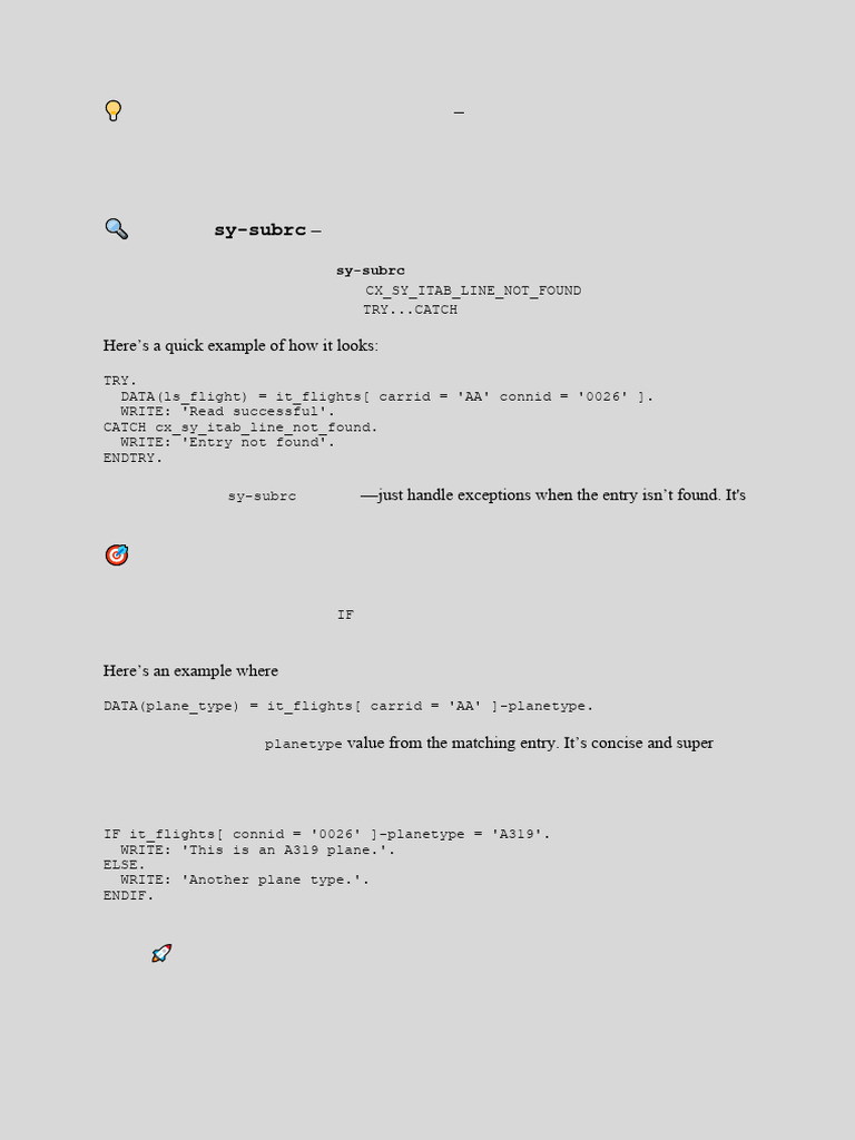 Abap Read New Syntax 1730659135 | PDF | Programming Paradigms ...