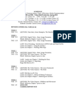 EMC 3130 Spring 2012 Schedule Revised 1/19/2012