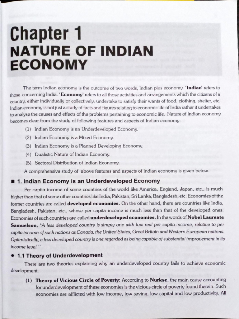 Nature of the Indian Economy Explained | PDF | Economic Growth ...
