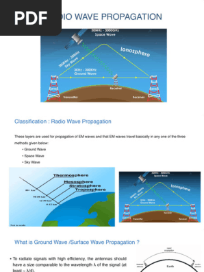 Wave Propagation | PDF | Radio Propagation | Ionosphere