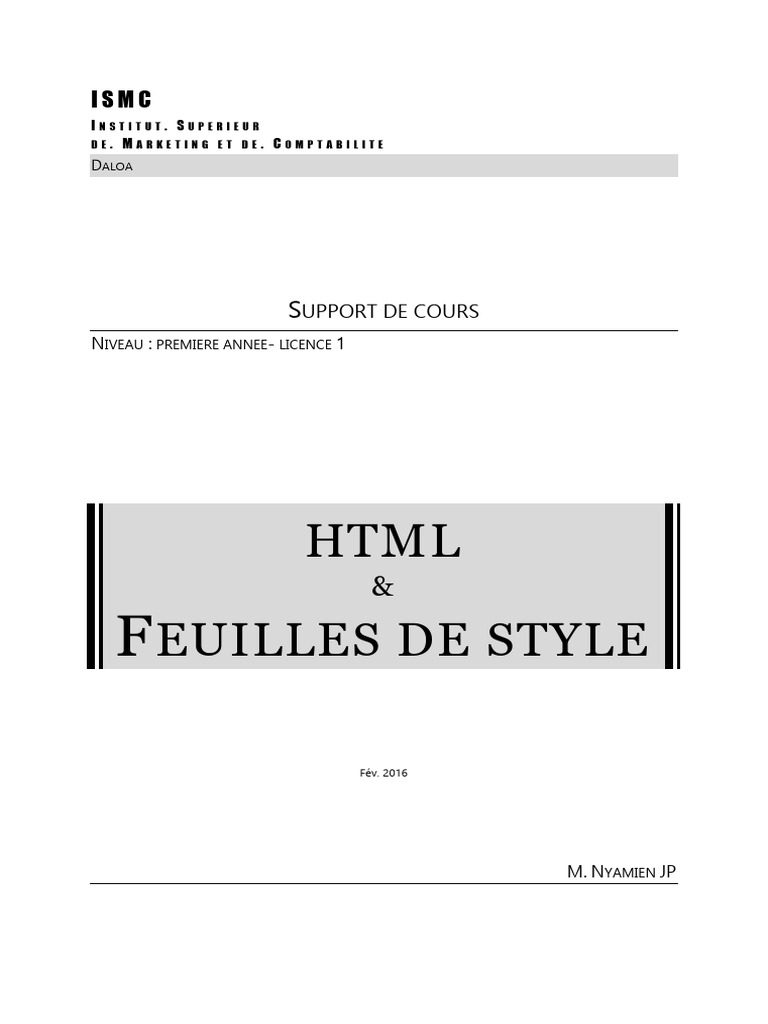 Introduction à HTML et CSS pour débutants | PDF | Html | Internet