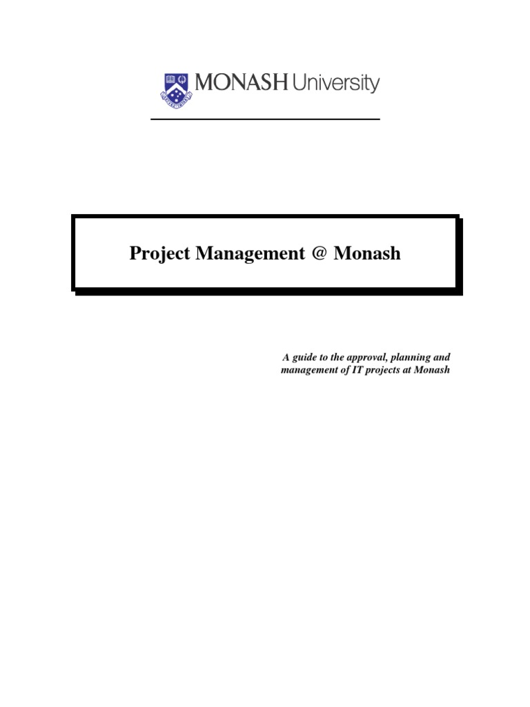 Monash IT Project Management Guide | PDF | Project Management ...