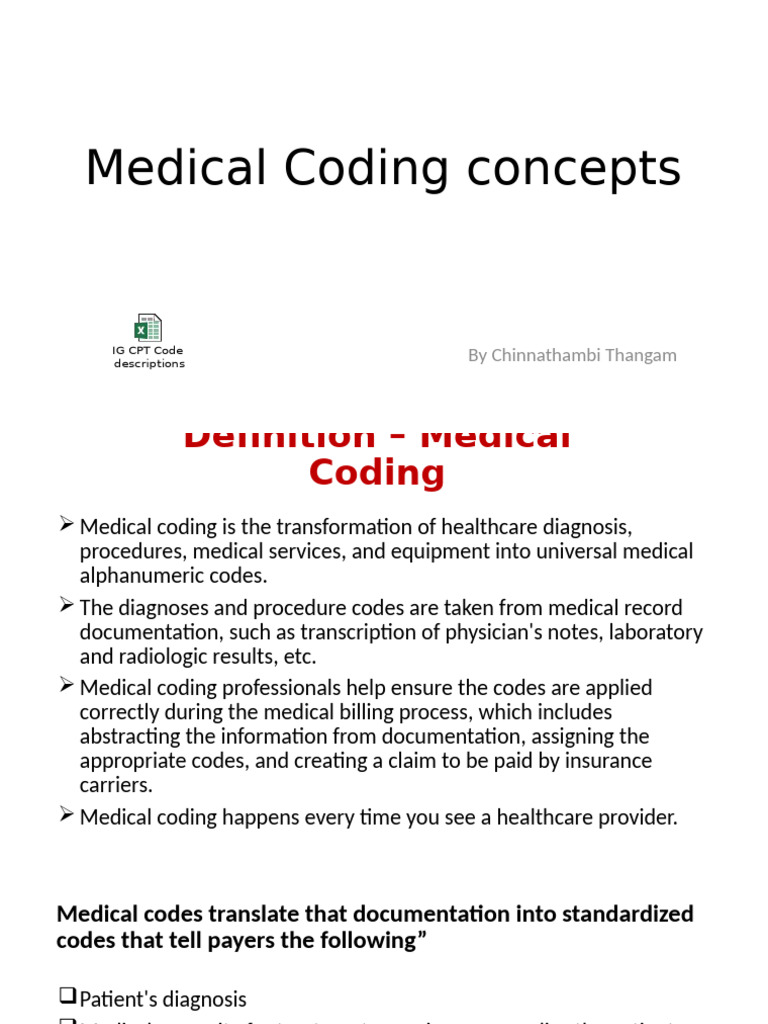 02 - Medical Coding Training - Basics | PDF | Social Programs | Health Care