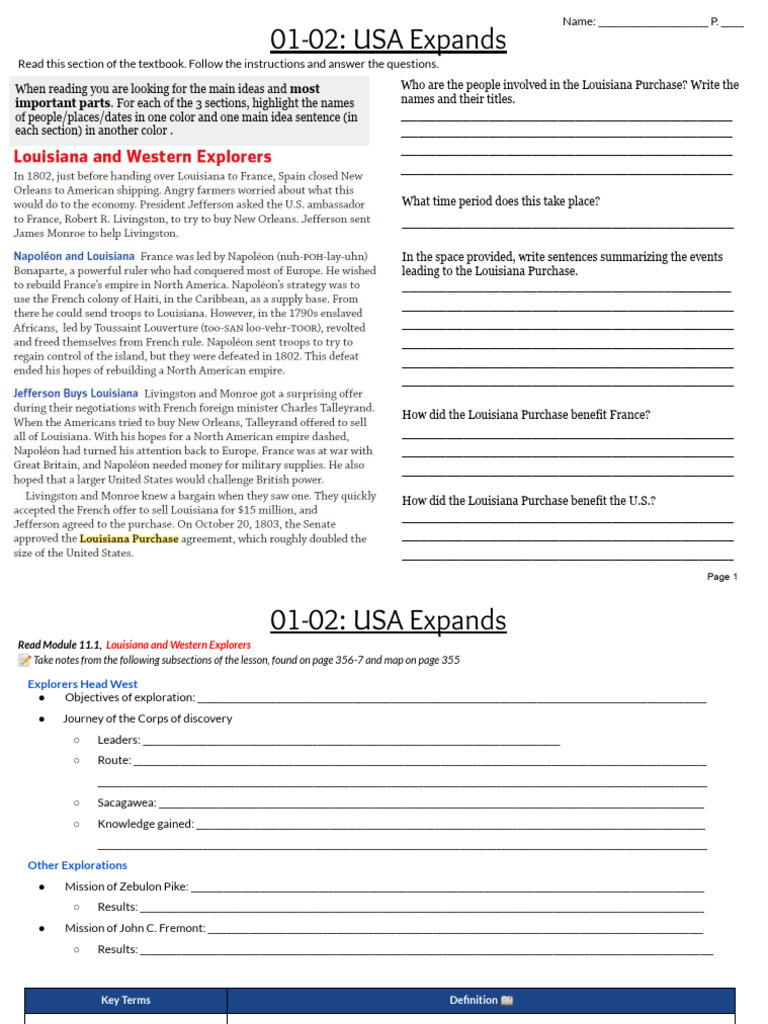01-02 USA Expands | PDF | Career & Growth