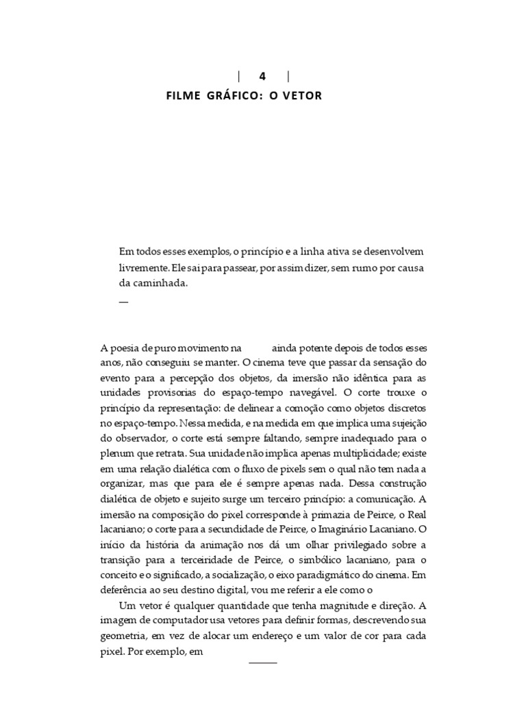 O Vetor no Cinema: Movimento e Transformação | PDF | Tempo | Liberdade