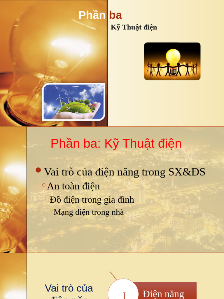 Cong nghe 8 bai 32 vai tro cua dien nang trong san xuat va doi song
