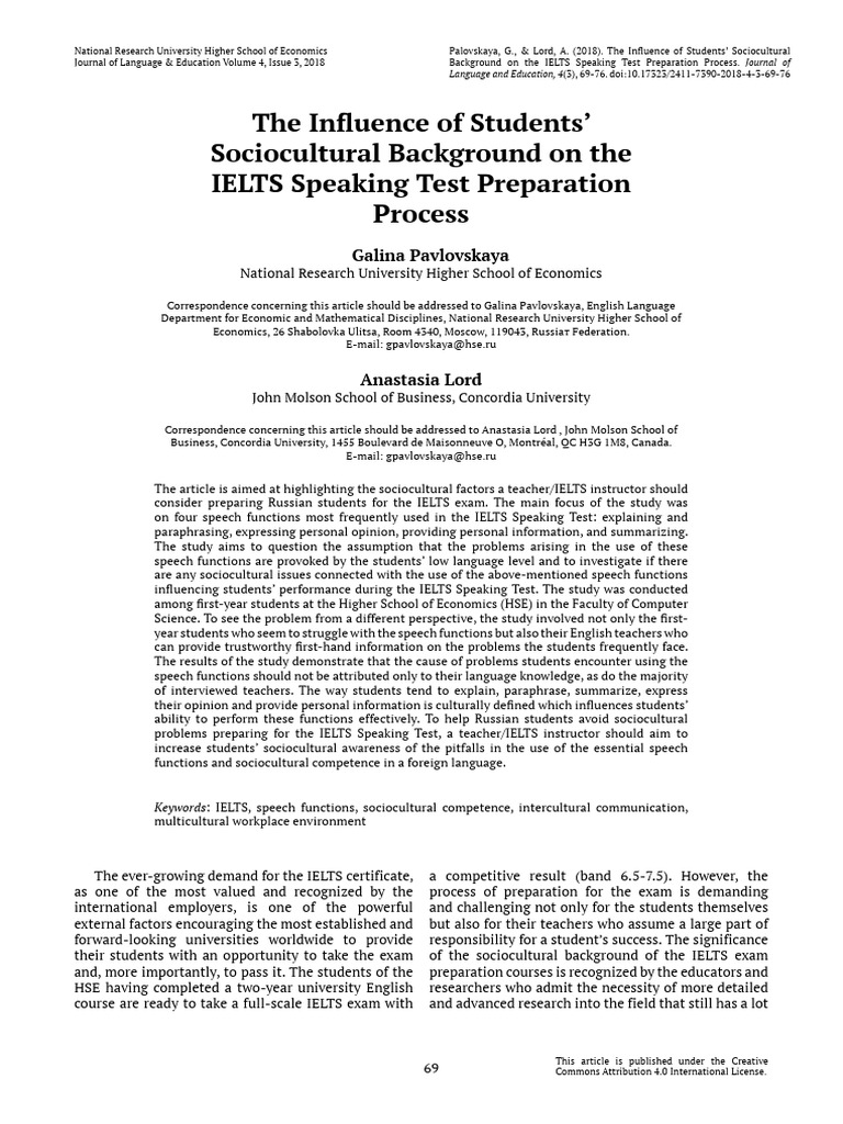 The Influence of Students Sociocultural | PDF | Teachers | Language ...