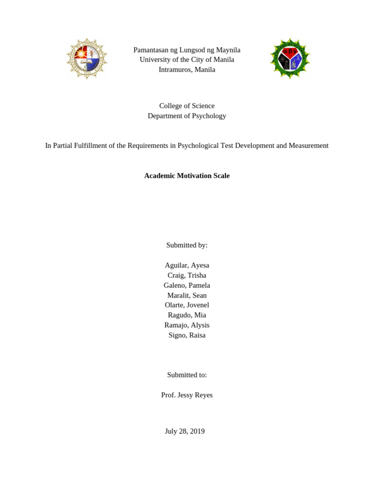 Academic Motivation Scale Development | PDF | Motivational | Motivation