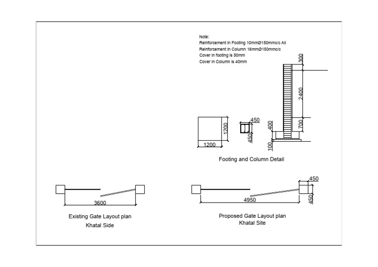 Draft Layout For Khatal Gate | PDF
