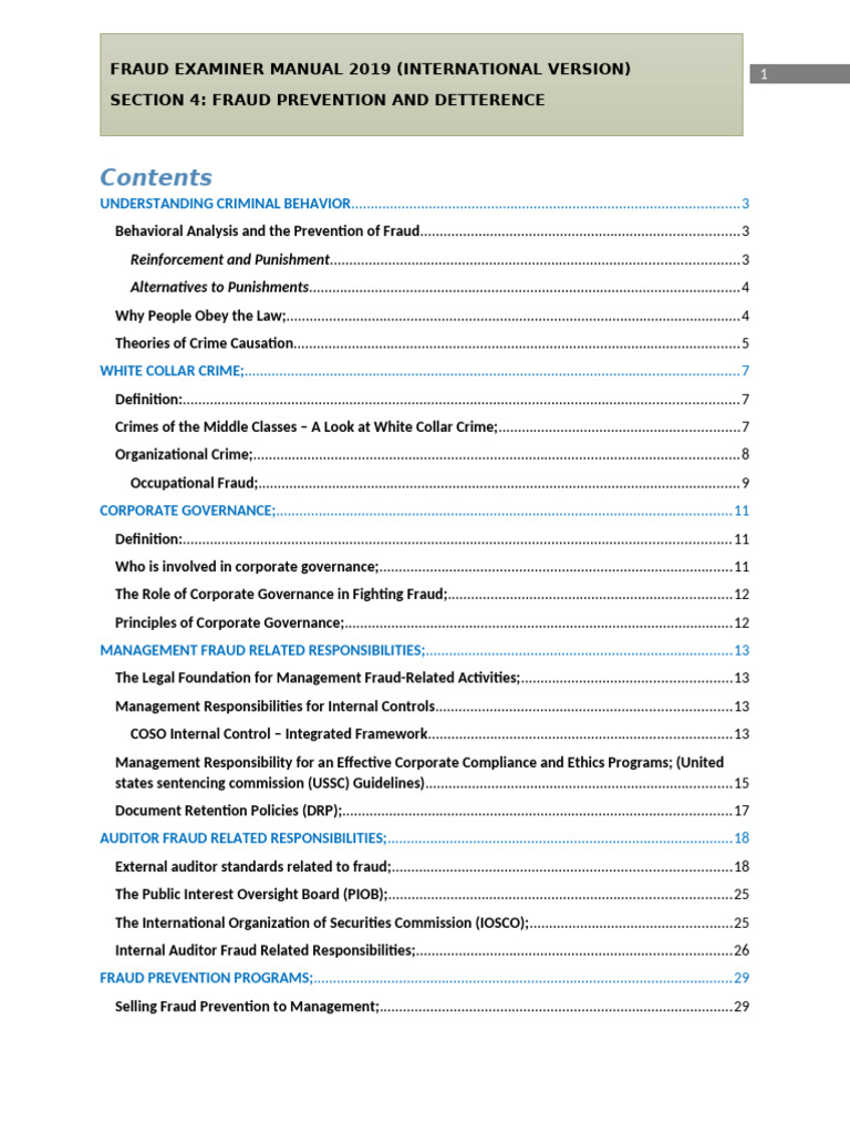 Auditor Responsibilities in Fraud Prevention | PDF | Internal Control ...