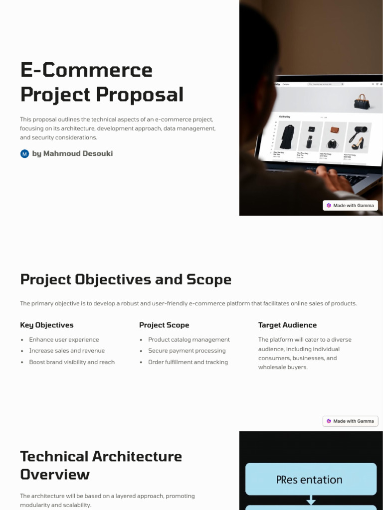 E Commerce Project Proposal | PDF | Security | Computer Security