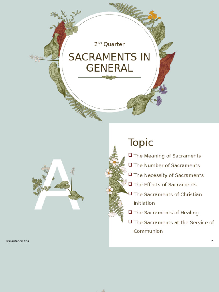 Understanding the 7 Sacraments | PDF | Sacraments | Eucharist