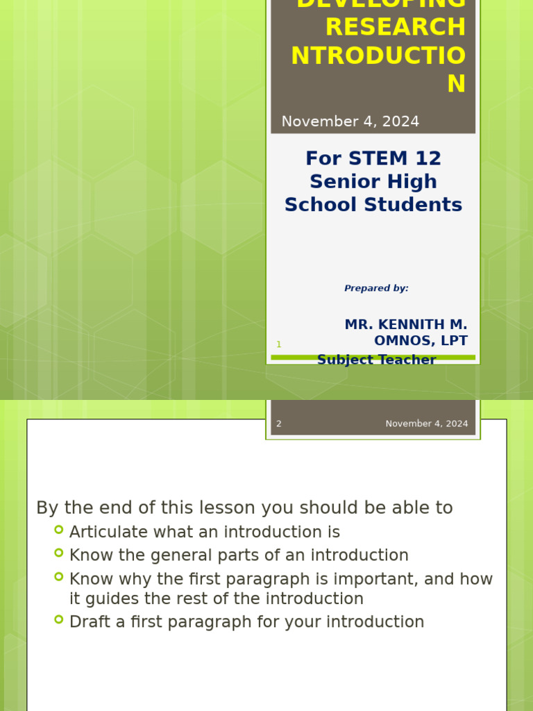 Crafting Effective Research Introductions | PDF | Physical Education ...