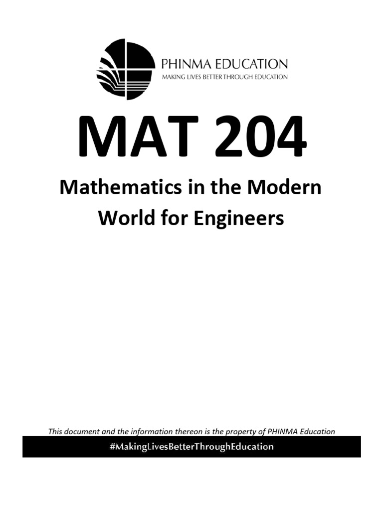 MAT 204: Engineering Mathematics Syllabus | PDF | Numbers | Rational Number