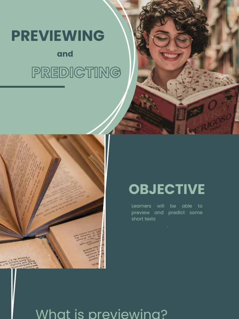 Previewing and Predicting Texts Guide | PDF | Cognitive Science