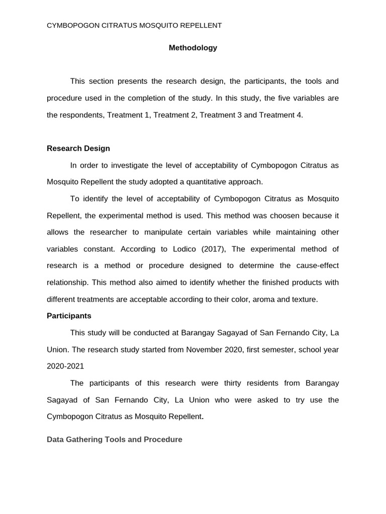 Methodology Pdf Methodology Experiment