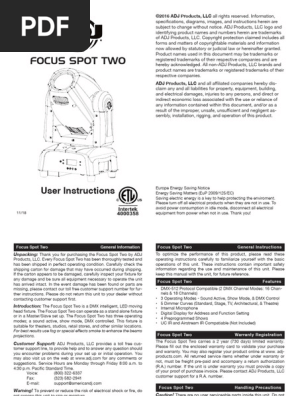 ADJ Focus Spot Two