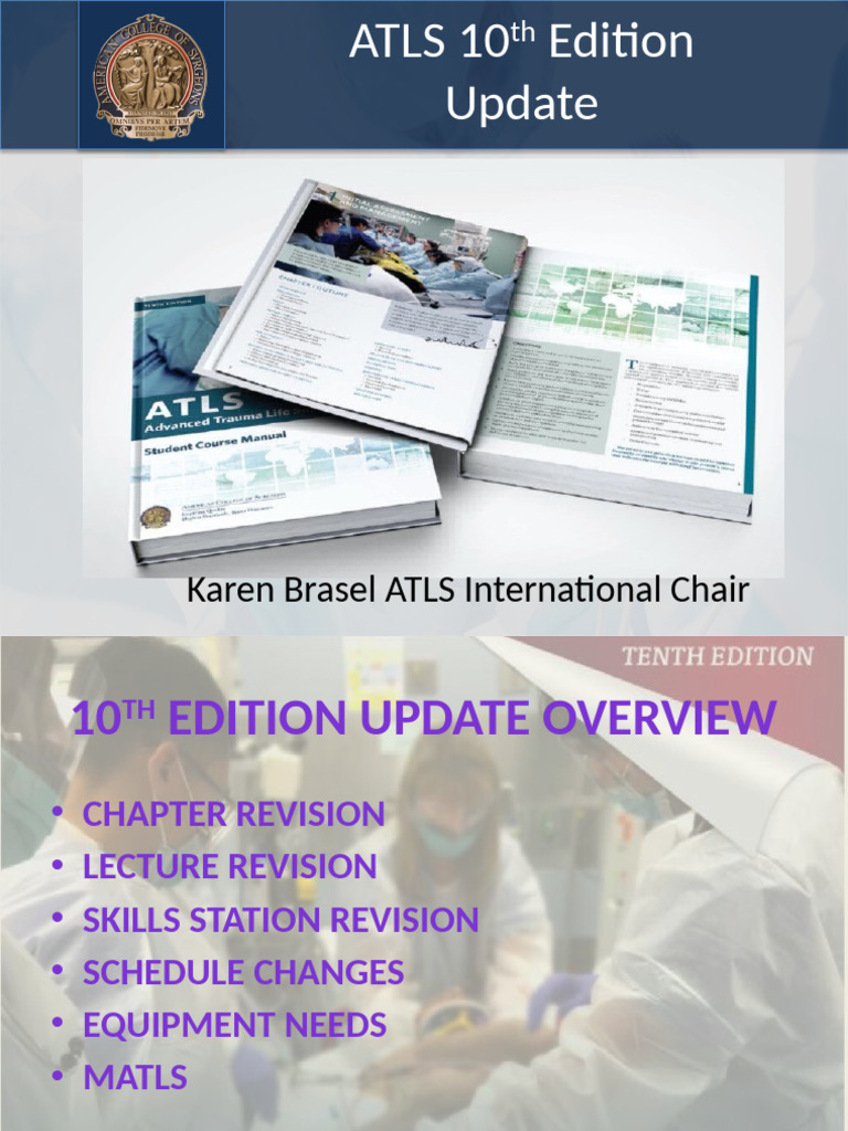 ATLS 10th Edition Update | PDF | Major Trauma | Medical Emergencies