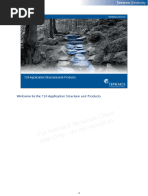 2.T24 Application Structure and Products TAFJ v1.0