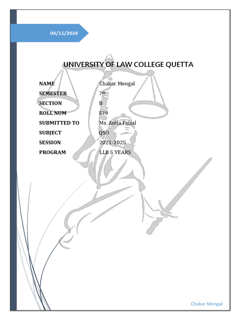 CM QSO 1st Assignment 8th Sems | PDF | Woman | Beauty