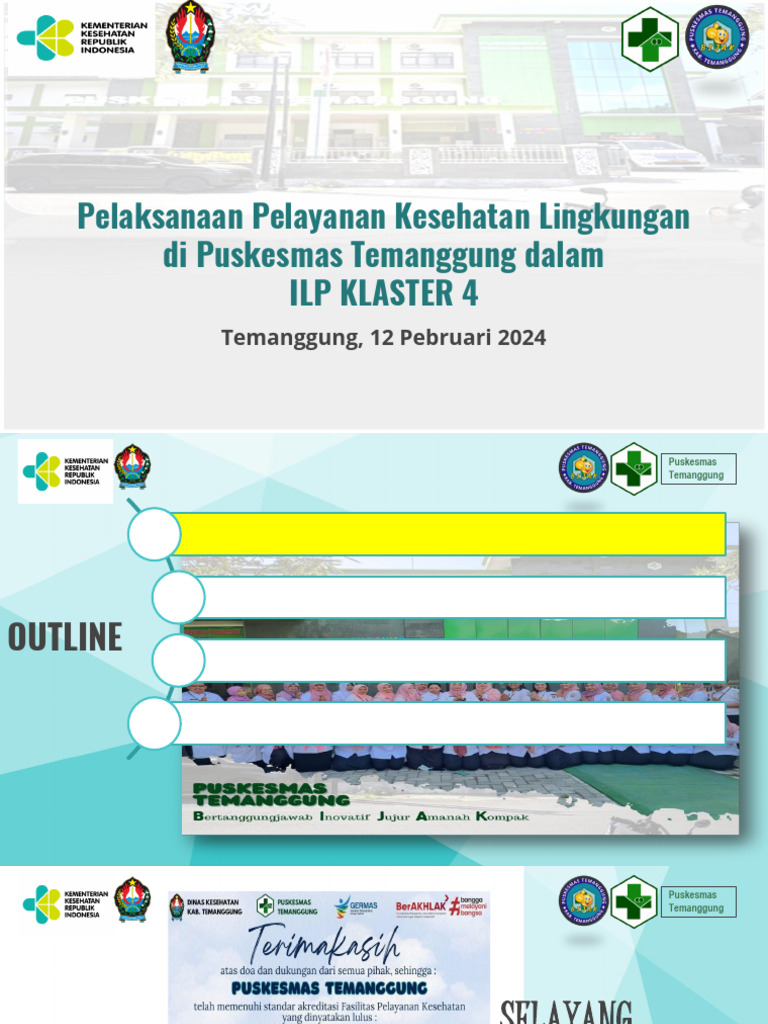 Pelayanan Kesehatan Lingkungan Klaster 4 | PDF