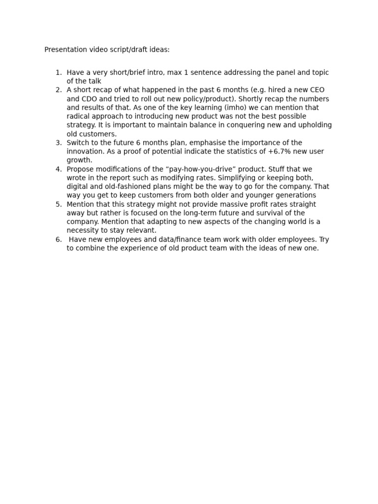 Presentation Video Script | PDF