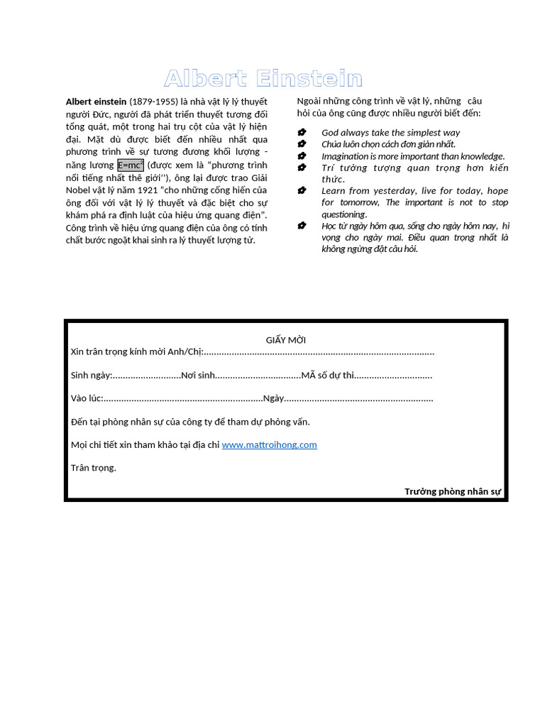 Albert Einstein | PDF