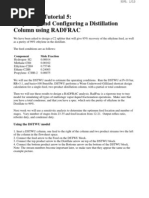 Aspen Plus Tutorial 5 Preparing and Configuring a Distillation Column Using RADFRAC