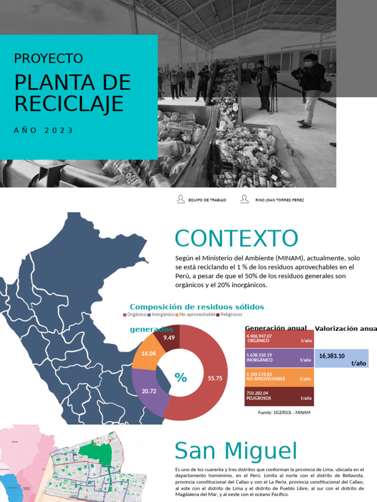 Planta de Reciclaje - Proyecto - F | PDF | Reciclaje | Residuos