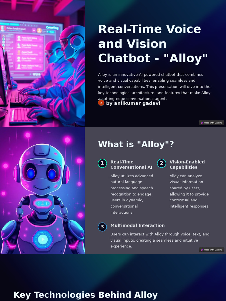 Alloy: Real-Time Voice & Vision Chatbot | PDF | Speech Recognition ...