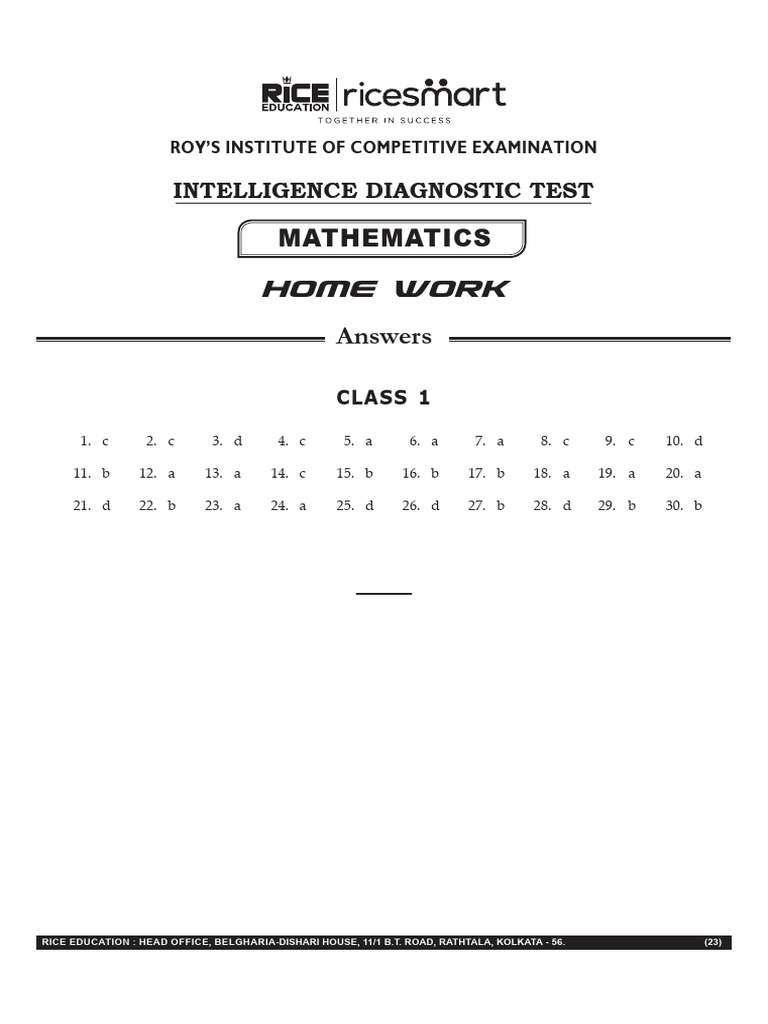 Math Idt HW C-1 (A) | PDF