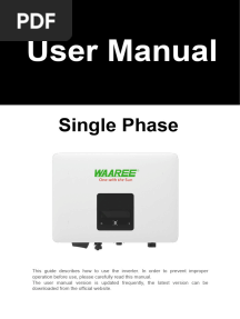 Waaree W1-0.7KW - W1-3.3kW Inverter