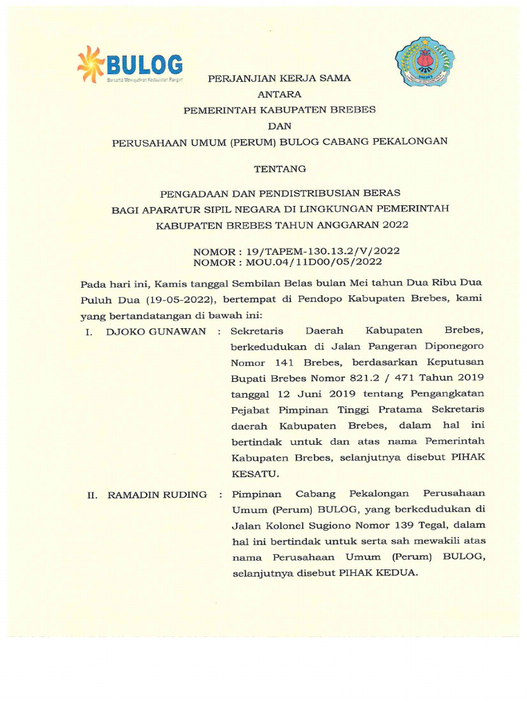 PKS Bulog | PDF