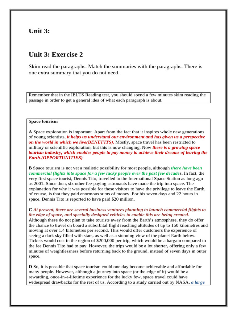 Unit 3 - Reading | PDF | Spaceflight | International Space Station