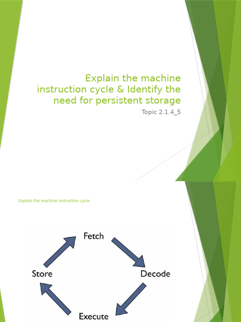 Machine Instruction Cycle Explained | PDF