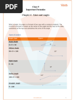 Class 9 Maths: Lines and Angles Notes | PDF | Line (Geometry) | Angle