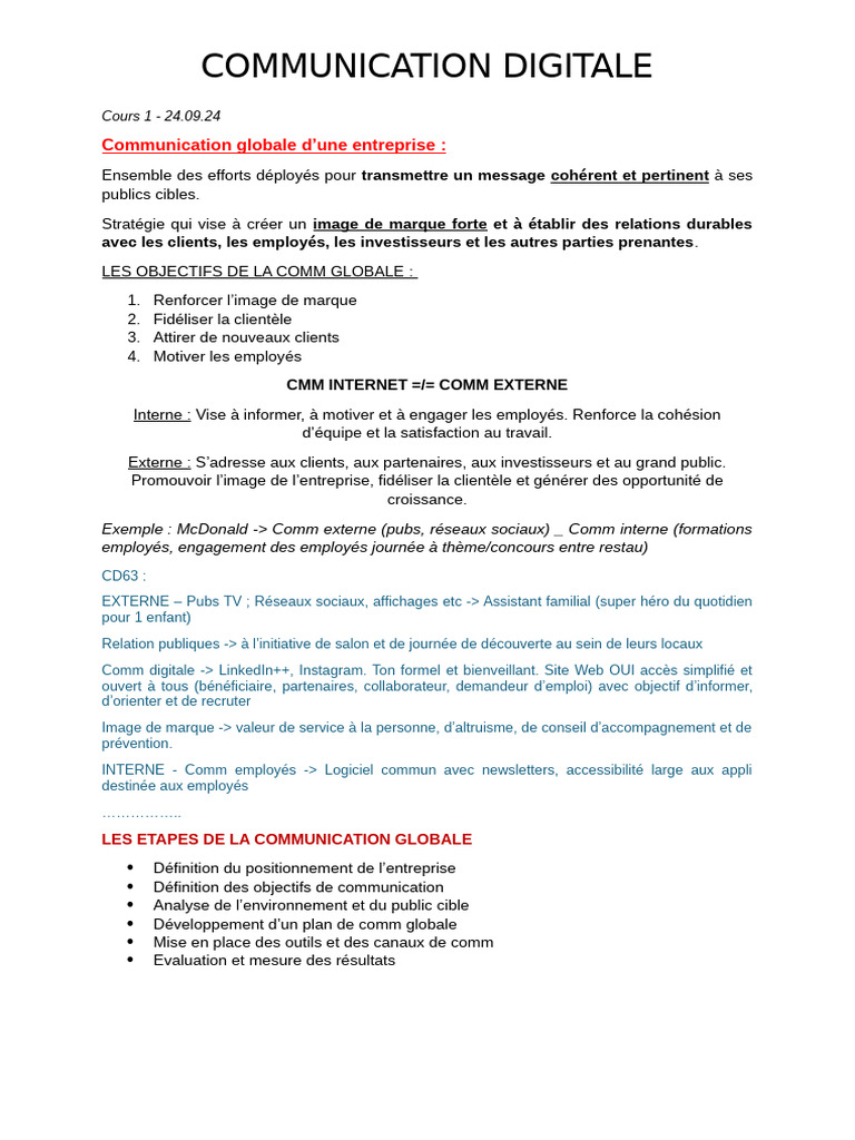 Stratégies de Communication Digitale | PDF | Marque | Commercialisation