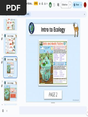 10 Introduction to Ecology Doodle Notes - Answer Key.pptx - Google Slides 2