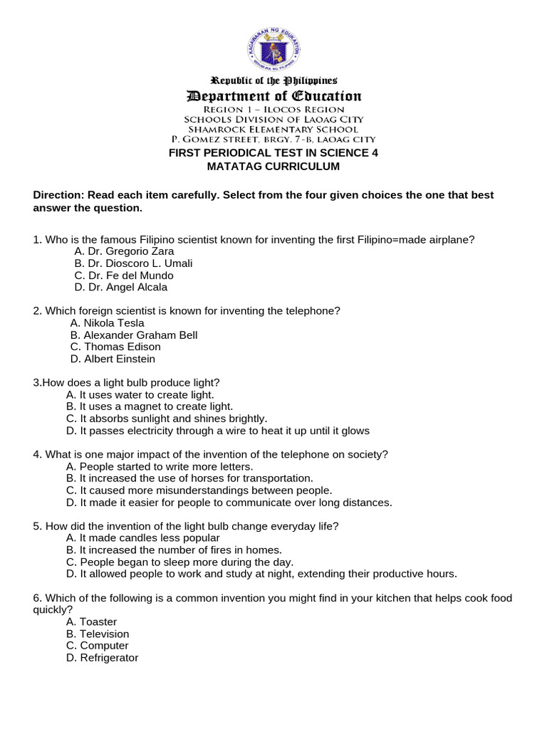 Science 4 Periodical Test Guide | PDF | Water | Biodegradation