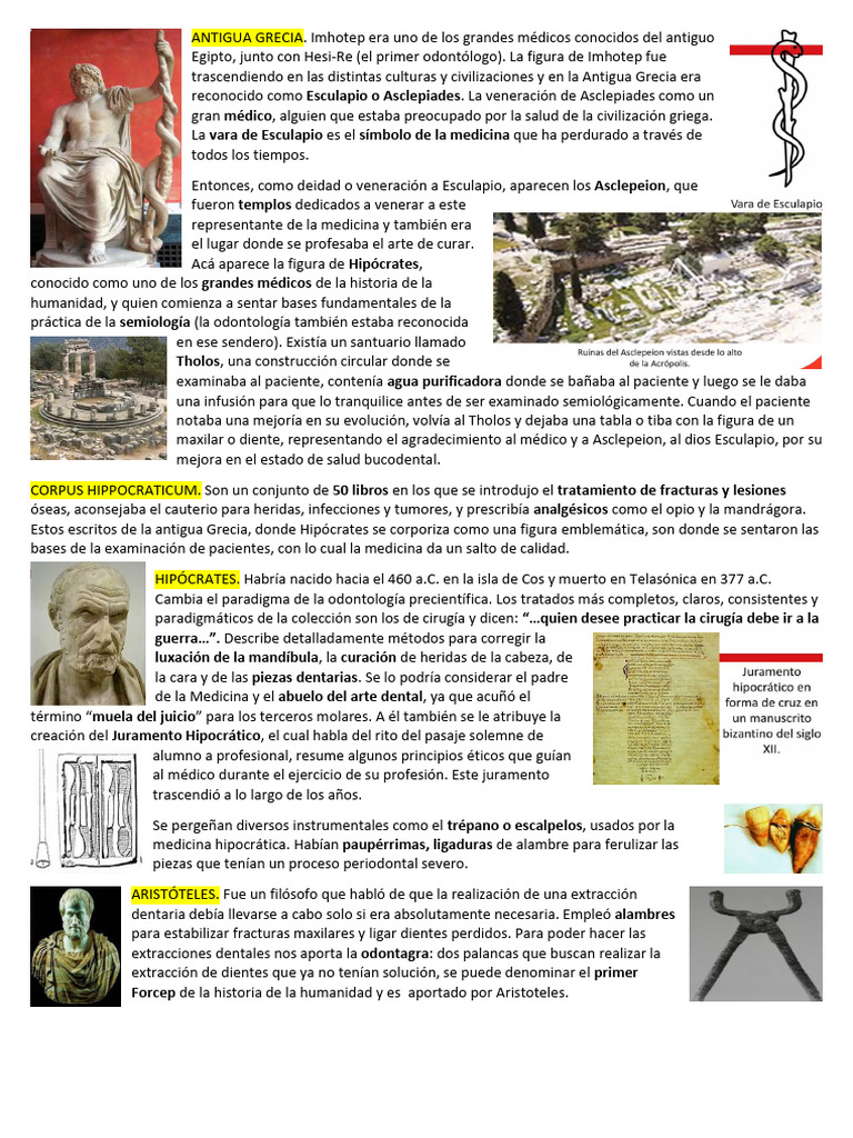3 Antigua Grecia y Antigua Roma | PDF | Odontología | Medicina