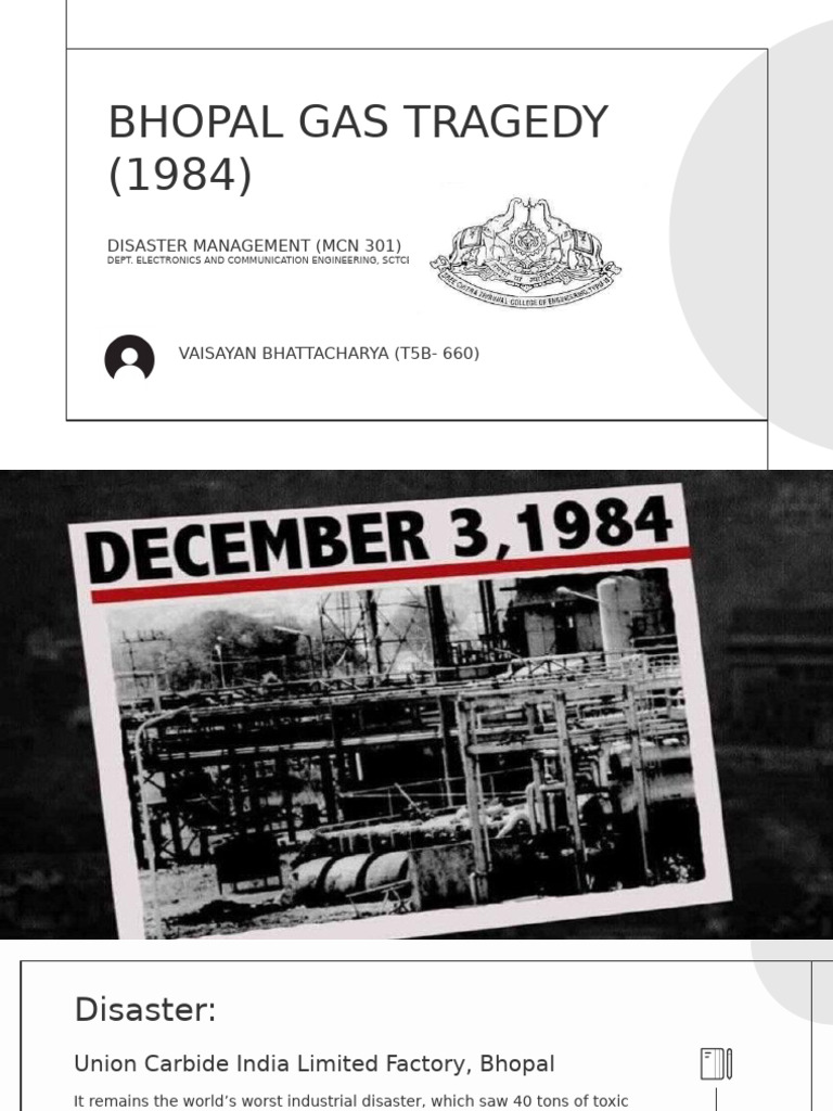 Bhopal Gas Tragedy Overview and Impact | PDF | Science & Mathematics