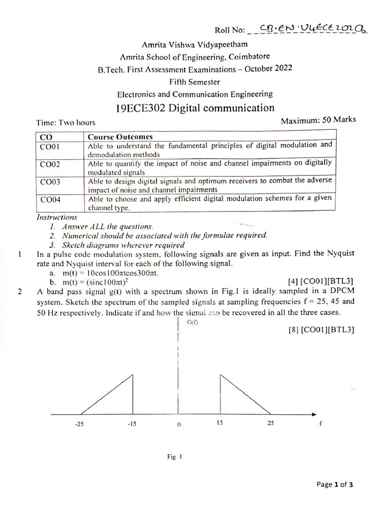 Ece First Assessment October 2022 Pdf