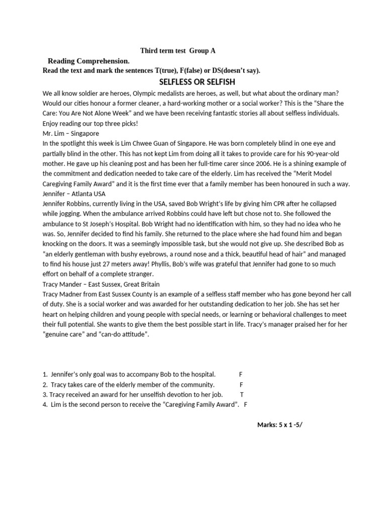 Third Term of English Test | PDF | Money | Coins
