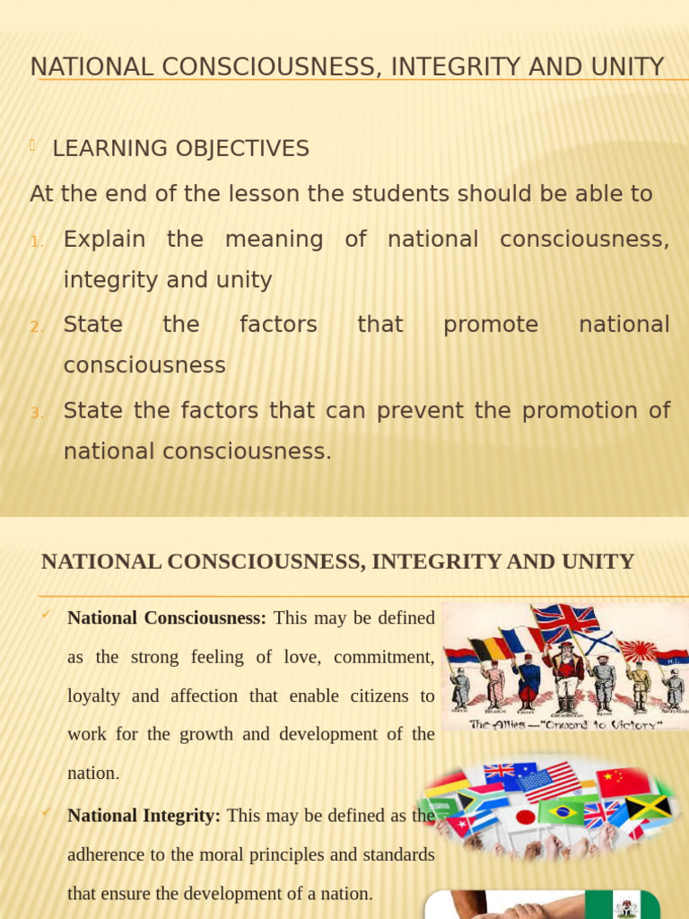 Promoting National Consciousness and Unity | PDF | Nationalism ...