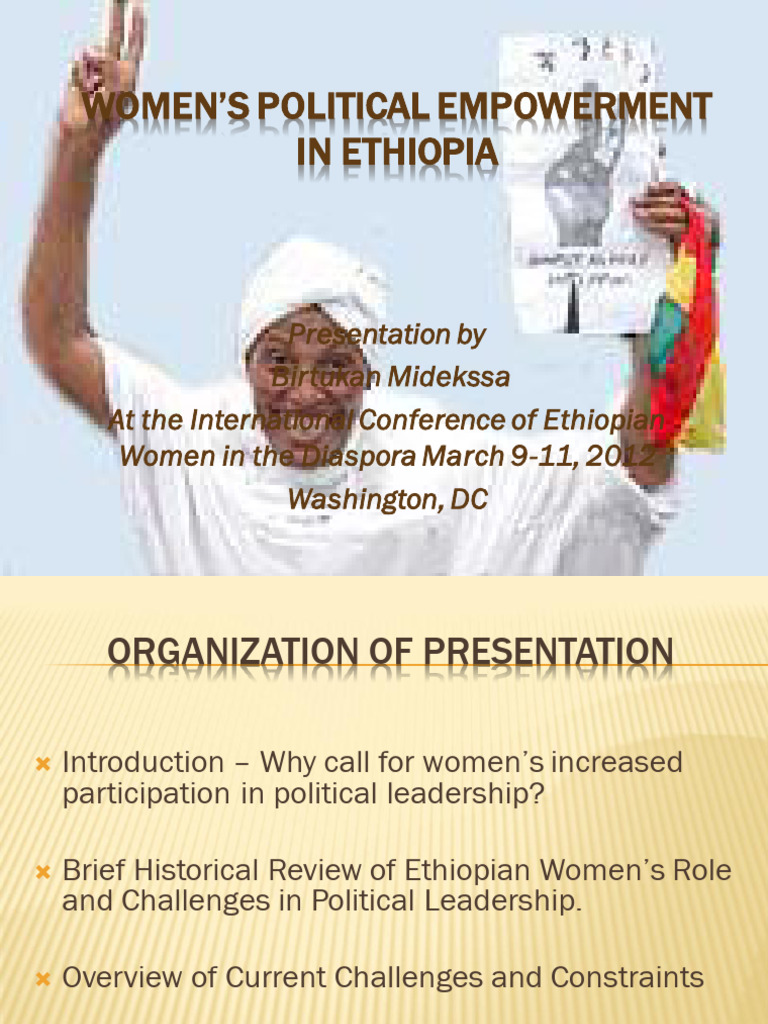 Womens Political Empowerment in Ethiopia | PDF | Ethiopia | Political ...