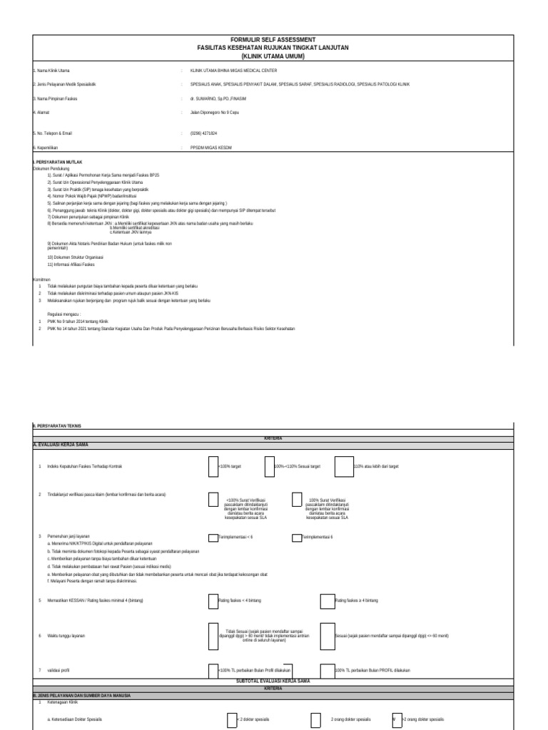 21 Self Assessment Terbaru Pdf